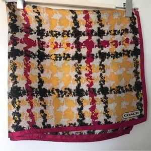 Coach 26" X 26" square silk scarf - Like New